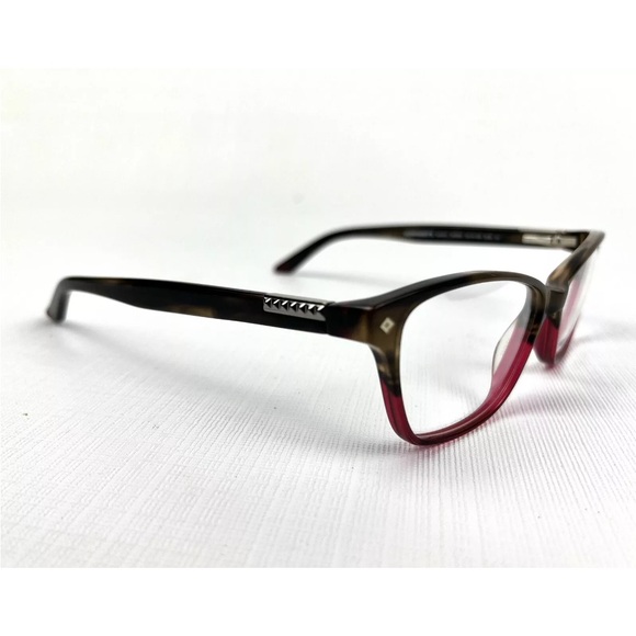 NEW Humphrey’s Eyeglasses 594013, 52-14-135 50/Red Frames w/Case, Metal Accent - Picture 7 of 12